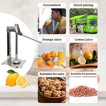 Amazon.com: Lemon Juicer Stainless Steel Press Handled